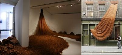Alice-Anderson-Rapunzel-2008.-Installation-at-Marc-Chagall-National-Museum-3000-metres-of-doll’s-hair