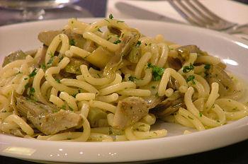 Pasta ai carciofi della domenica