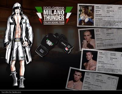 Dolce & Gabbana Milano Thunder Boxes: Le due divise dei boxeurs