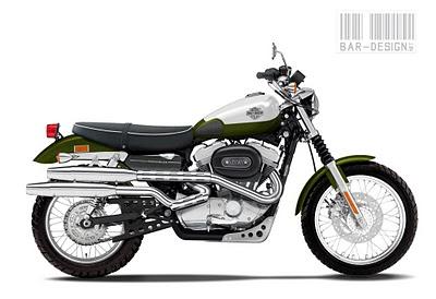 Design Corner - Harley Sportster Scrambler by Luca Bar