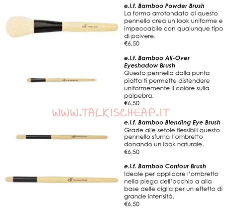 I nuovi Bamboo Brushes di ELF