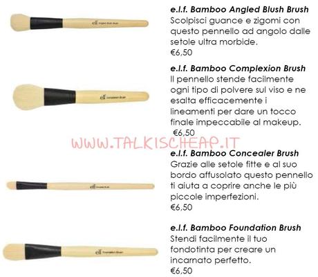 I nuovi Bamboo Brushes di ELF