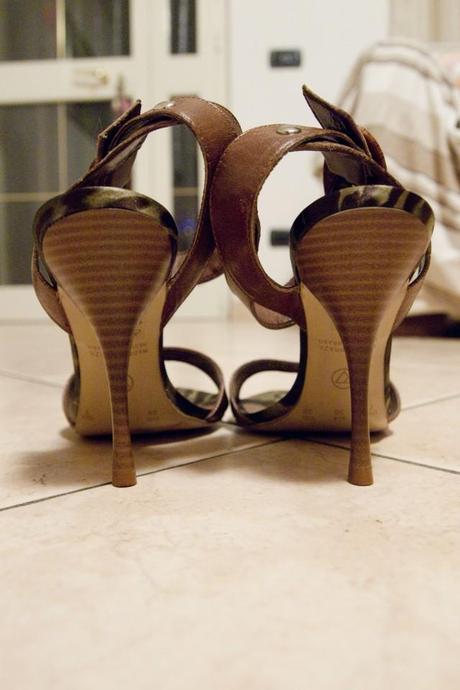 Shoe Room #18 Tan Leather Sandals “Via Uno”