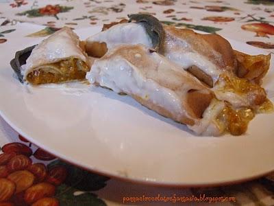 Cannelloni con zucca e gorgonzola