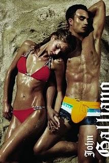 John Galliano campagna pubblicitaria beachwear 2011 / John Galliano beachwear 2011 ad campaign