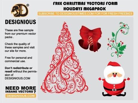 vector xmas elements Christmas Design Resources: Santa Claus