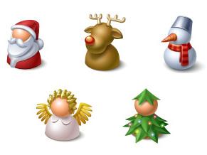 xmas buddy icons Christmas Design Resources: Santa Claus