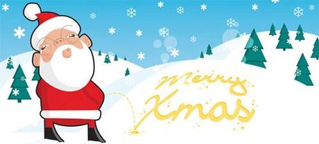 yellow snow Christmas Design Resources: Santa Claus