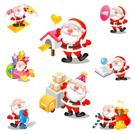 santa icons 1 Christmas Design Resources: Santa Claus