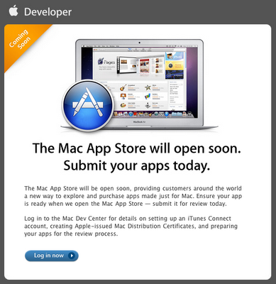 Ufficiale: apre il Mac AppStore