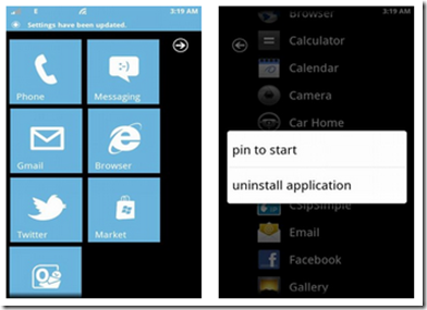 rasformare Android in Windows Phone 7