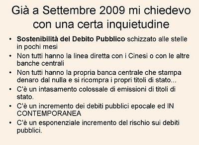 2011: sono previsti  intasamenti sulle autostrade del debito pubblico....