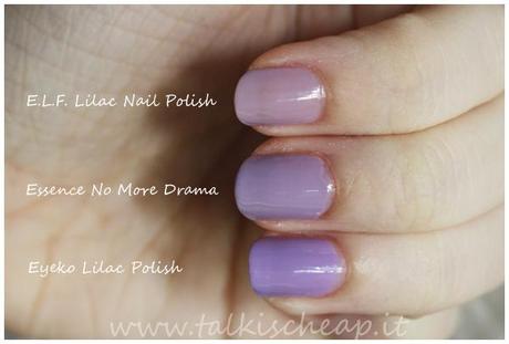 Tre smalti lilla a confronto: review e swatches