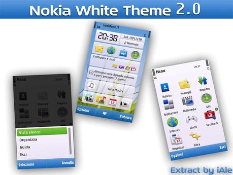 firmware v20 C6: Nokia White Theme 2.0 by iAle
