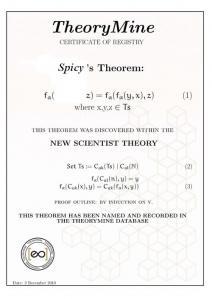 Il teorema di Spicy