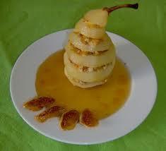 Pere caramellate con arancia e noci