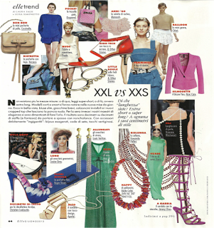 On Elle Italia, June issue, my colored necklace with recycled balloons!!!