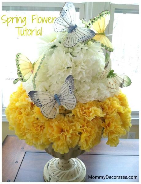 Spring Flower Topiary Close up 785x1024How To Make A Spring Flower Cake   A Quick And Easy Tutorial 