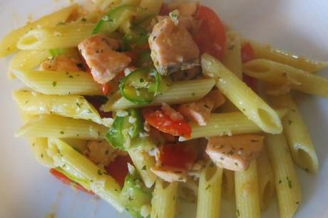 Penne salmone e nasello