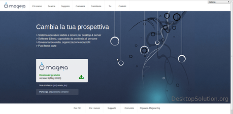 Mageia 3 - homepage