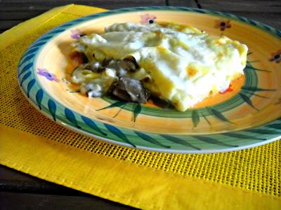 Lasagne ai funghi, melanzane e scamorza