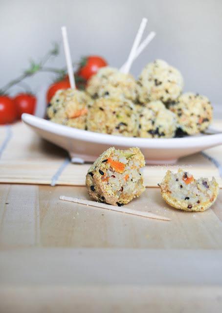 Crocchette di quinoa al curry e verdure