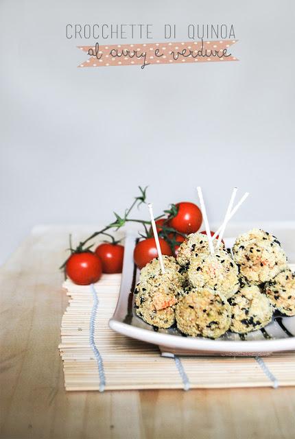 Crocchette di quinoa al curry e verdure