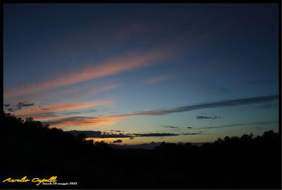 il tramonto di ieri, e quello di stasera