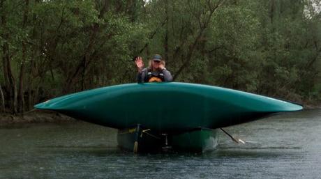 BCU open canoe on Ticino River