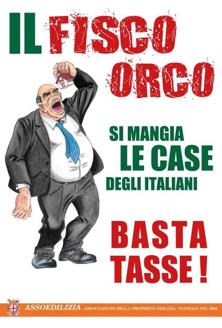 Campagna confedilizia Milano FISCO ORCO MANGIA CASE