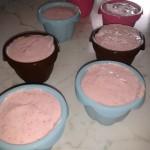 mousse di fragole a riposo