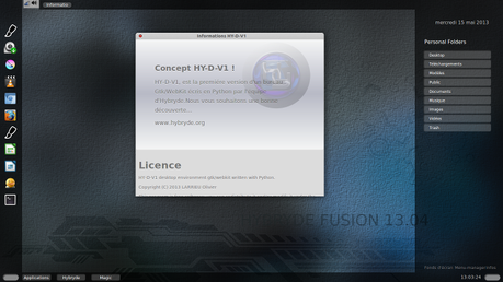 Hybryde Linux 13.04 - Info