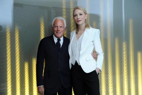 Giorgio Armani and Cate Blanchett