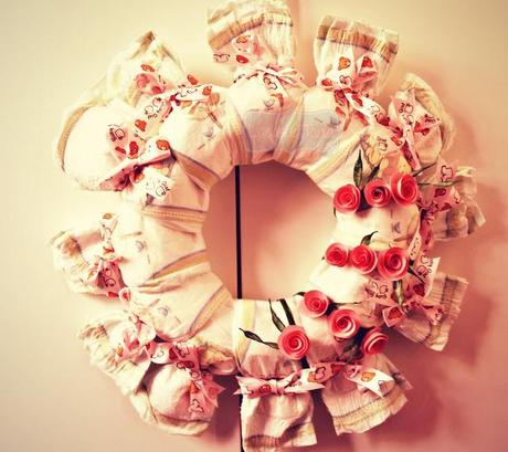 diaper wreath