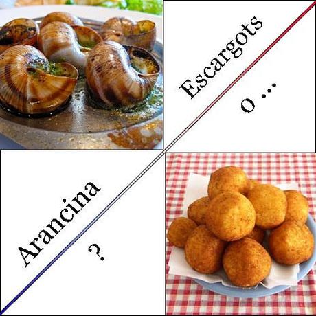 Escargots vs Arancina