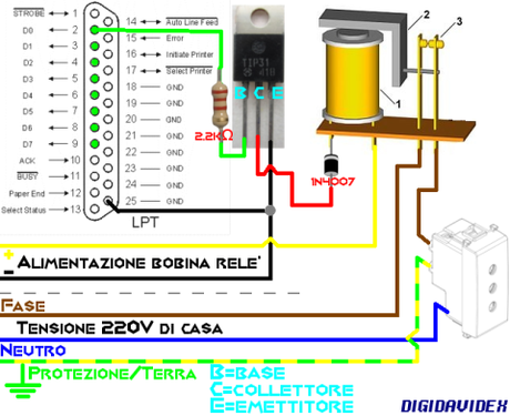 Circuito per la porta parallela