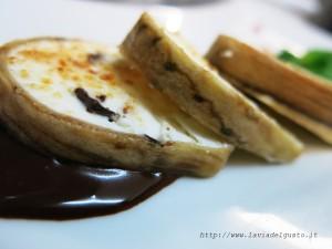 Semifreddo ricotta & melanzane candite