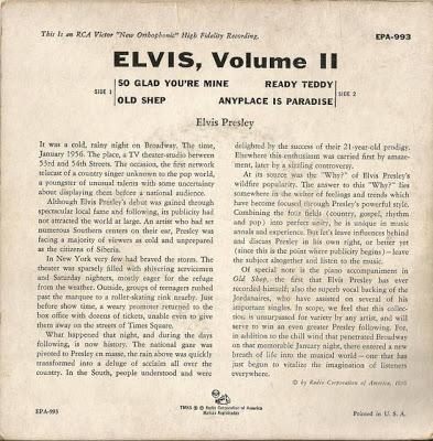 ELVIS, VOLUME 2 [EPA-993]