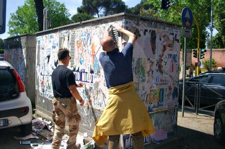 LE IMMAGINI DEL XVI DECORO DAY A PIAZZA DI VILLA CARPEGNA, TRA DEFISSIONE DI MANIFESTIO ABUSIVI, PULIZIA DELLE STRADE E CANCELLAZIONE DI SCRITTE DAI MURI!