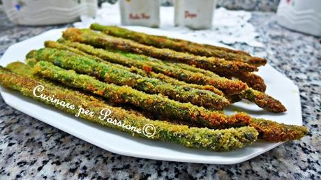 asparagi impanati e fritti