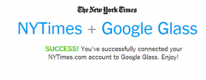 Google Glass: lapp di New York Times