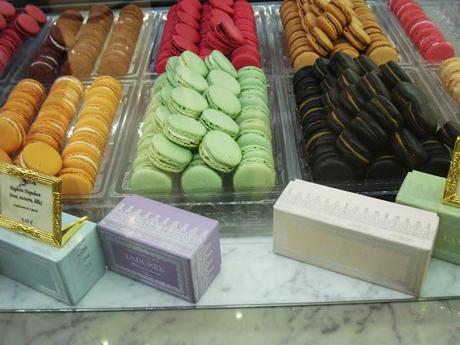 Macarons break at Ladurèe in Milan