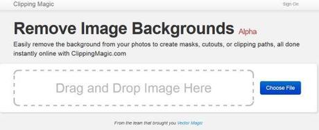 Clipping Magic - utility web gratuita per rimuovere lo sfondo alle vostre foto