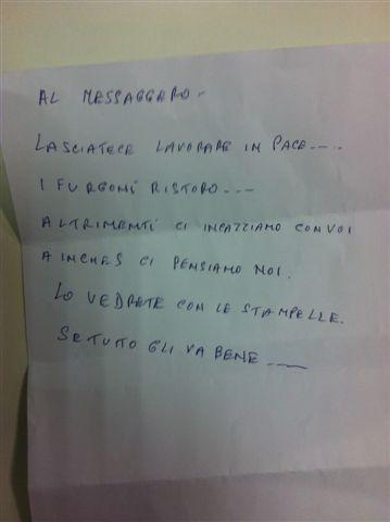 Massimo Inches fa un esposto alla Procura contro l'illegalità dei camion bar e minacciano di gambizzarlo. Ecco la lettera (arrivata anche al Messaggero e a Giorgia Meloni)