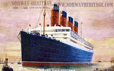 Cunard Line: Queen Victoria celebrerà il 100° Anniversario di Aquitania, la leggendaria nave della flotta