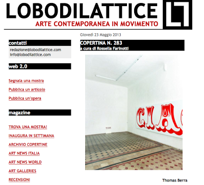 A Berra la copertina di Lobo di Lattice