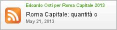 Edoardo Osti per Roma Capitale 2013