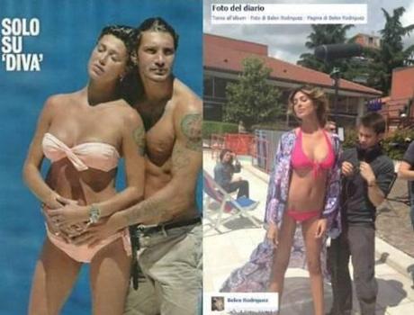 Belen Rodriguez, in splendida forma, in bikini mostra un fisico mozzafiato a poco più di un mese dal parto