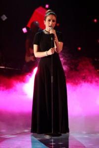 Elhaida Dani - finalista team Cocciante The Voice - foto La Presse 