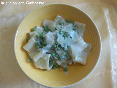 Calamarata Pasta Vera con crema ai piselli